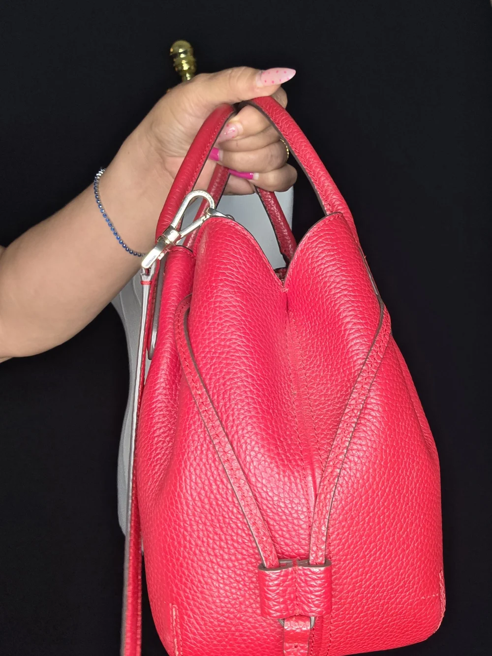 kate spade New York Bright Pink Pebbled Leather Satchel